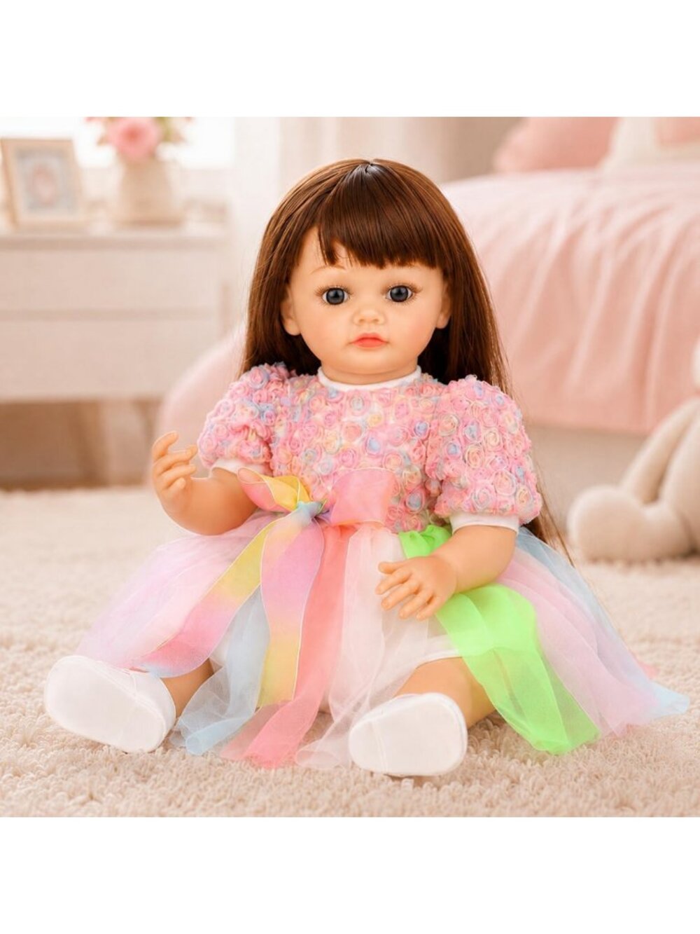 22" Realistic Interactive Talking Reborn Baby Doll - Perfect Gift for Kids